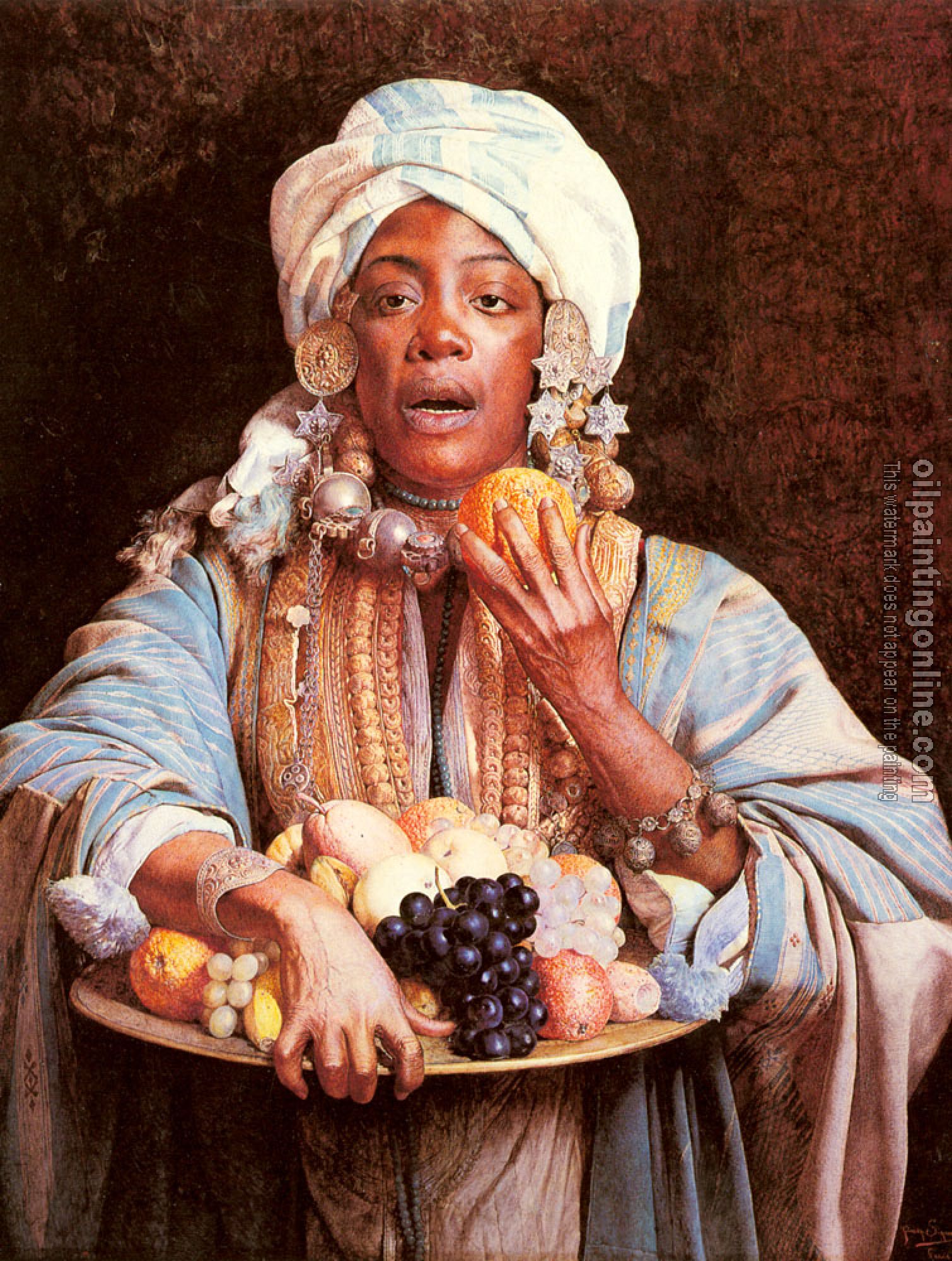 Guiseppe Signorini - A North African Fruit Vendor